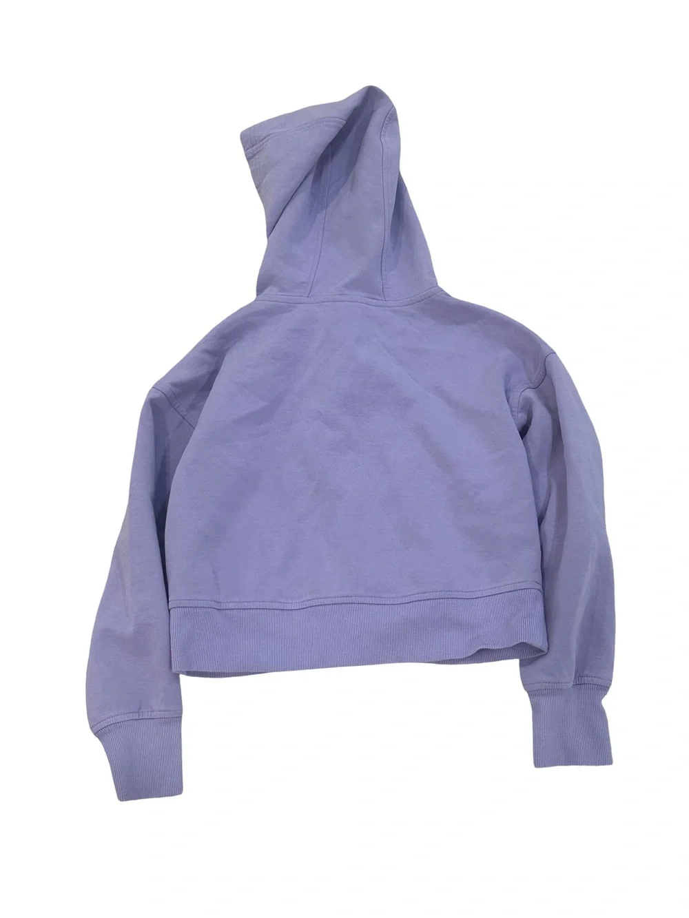 EUC Old Navy Girls Medium Lavender Cropped Hooded Zip Sweatshirt Jacket